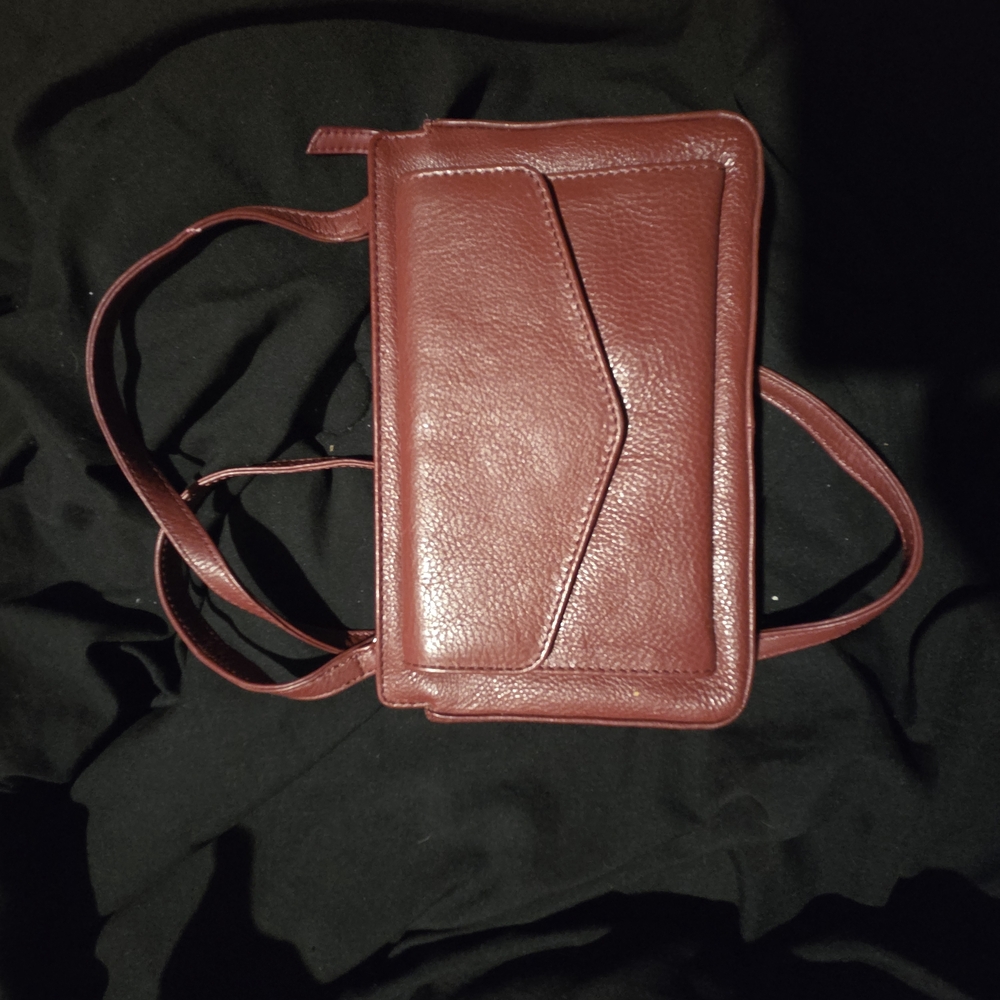 Stylish Burgundy Crossbody Bag